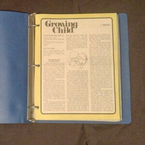Vintage Growing Child & Growing Parent Newsletter Booklet - 1984-1986